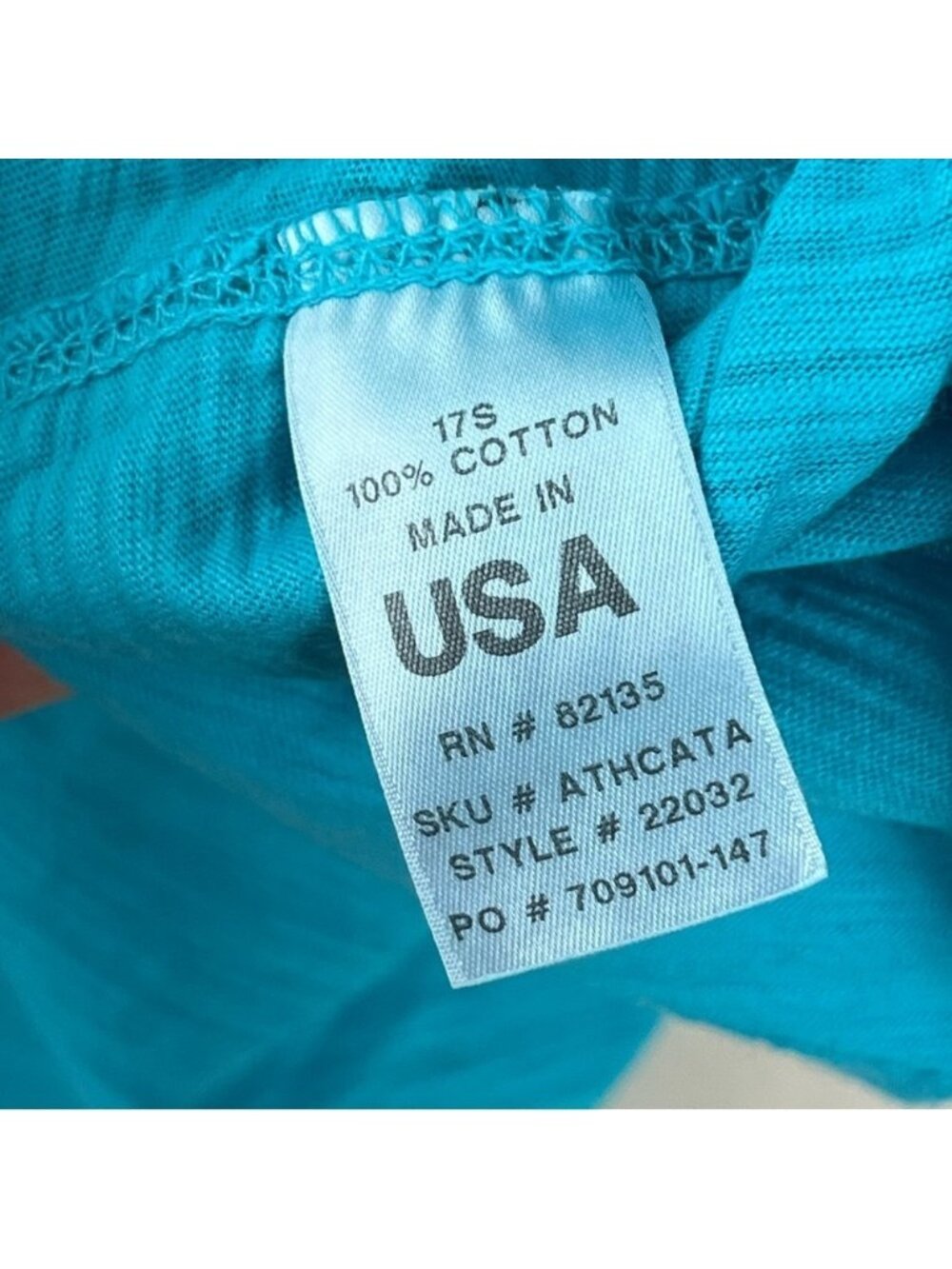 Fresh Produce Oversized Teal 3/4 Sleeve Graphic Fish Alaska Shirt Size Large - Picture 9 of 9